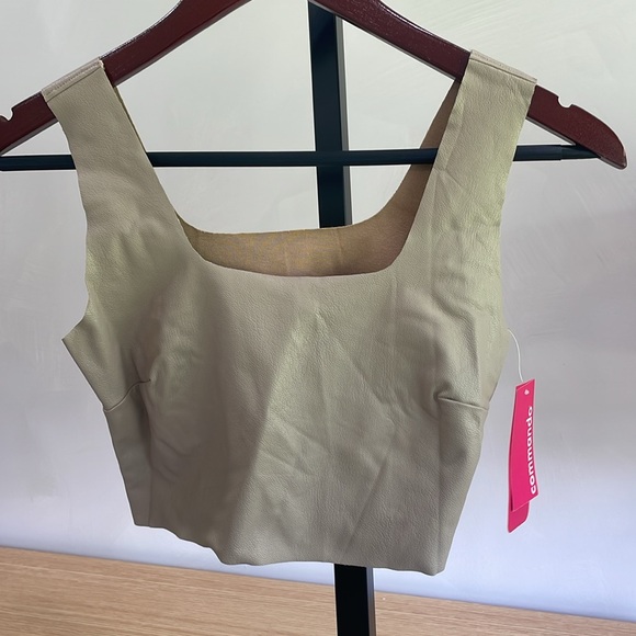 NWT Faux Leather Crop Top in Sand
Commando XS - Picture 4 of 6